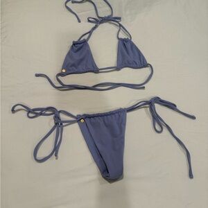 Blue Triangle Bikini Set